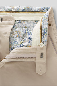 Beige Trousers Regular Leg