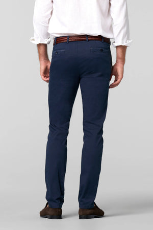 Navy Exclusive Stretch Cotton Trousers