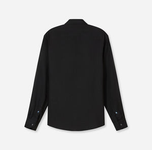 Black Casual Linen Shirt