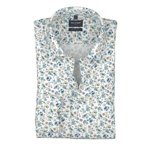 White Mini Print Luxor Shirt