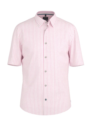 Pink Striped Linen Shirt