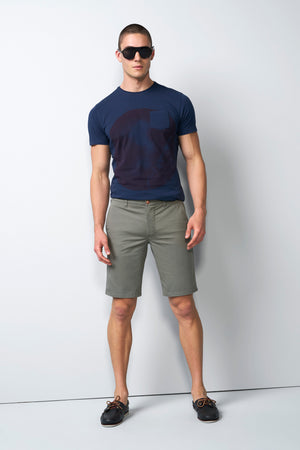 Olive Move Stretch Twill Shorts