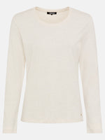 Load image into Gallery viewer, Beige Edda Long Sleeve Top
