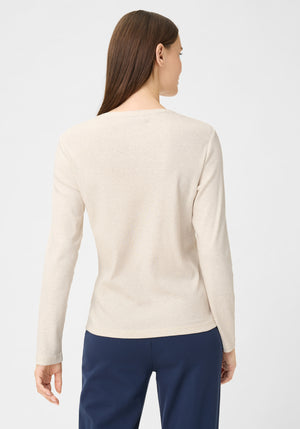 Beige Edda Long Sleeve Top