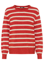 Load image into Gallery viewer, Red Textured Stripe Jumper
