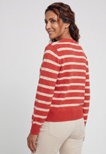 Load image into Gallery viewer, Red Textured Stripe Jumper
