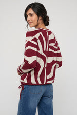 Load image into Gallery viewer, Red Abstract Print Jumper

