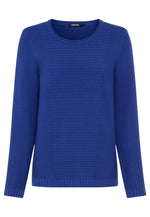 Load image into Gallery viewer, Cobalt Ribbed Henny Jumper
