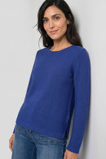 Load image into Gallery viewer, Cobalt Ribbed Henny Jumper
