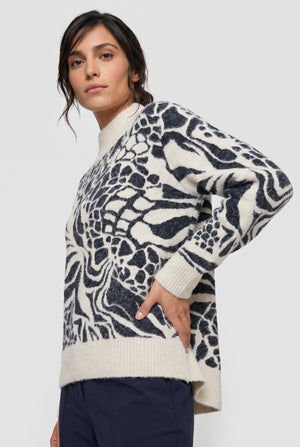 Ink Cora Print Jumper