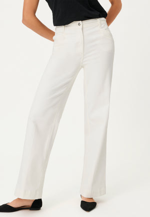 Off White Wide Jeans