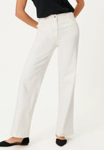 Load image into Gallery viewer, Off White Wide Jeans
