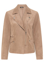 Load image into Gallery viewer, Hazelnut Faux Suede Jacket
