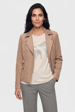 Load image into Gallery viewer, Hazelnut Faux Suede Jacket
