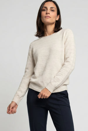 Beige Henry Textured Knit