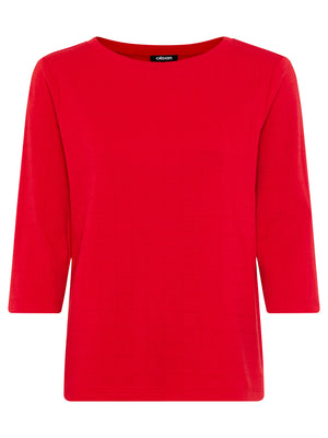 Red Subtle Pattern Top