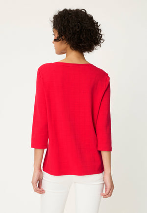 Red Subtle Pattern Top