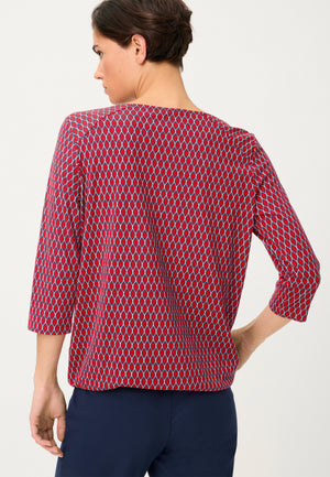 Red Printed Top
