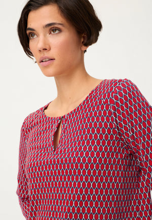 Red Printed Top