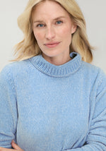 Load image into Gallery viewer, Blue Chunky Turtleneck
