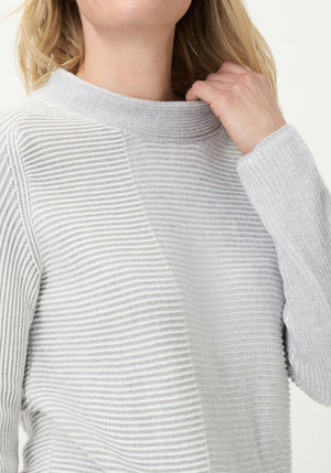 Grey High Neck Pullover