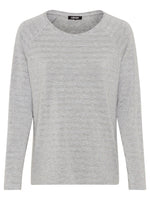 Load image into Gallery viewer, Grey Sparkly Jersey Top
