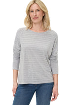 Load image into Gallery viewer, Grey Sparkly Jersey Top
