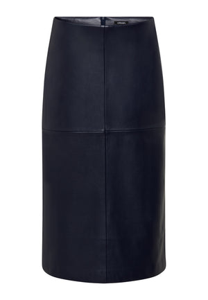 Ink Faux Leather Skirt