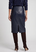 Load image into Gallery viewer, Ink Faux Leather Skirt

