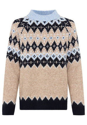 Hazelnut Fair Isle Pullover