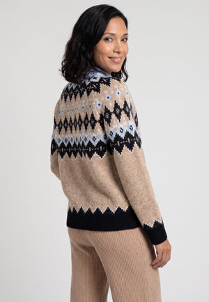 Hazelnut Fair Isle Pullover