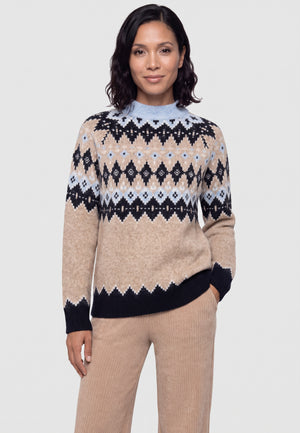 Hazelnut Fair Isle Pullover