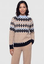 Load image into Gallery viewer, Hazelnut Fair Isle Pullover
