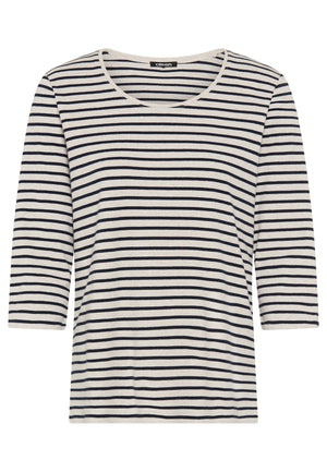 Hazelnut Stripe Long Sleeve T-Shirt