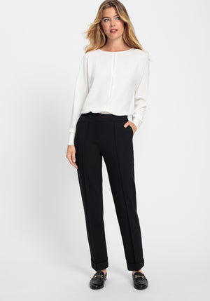 Black Lisa Cropped Trousers