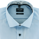 Load image into Gallery viewer, Olymp Luxor Modern Fit Textured Cotton Shirt Blue
