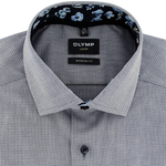 Load image into Gallery viewer, Olymp Luxor Modern Fit Textured Cotton Shirt Navy
