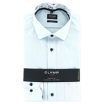 Load image into Gallery viewer, Olymp Luxor Modern Fit Textured Cotton Shirt White
