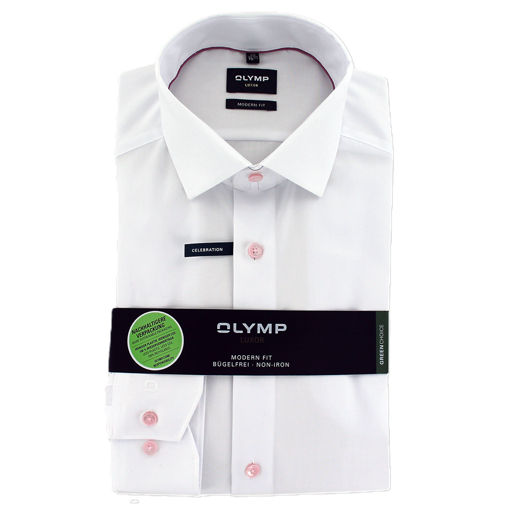 Olymp Luxor Modern Fit Celebration Shirt White