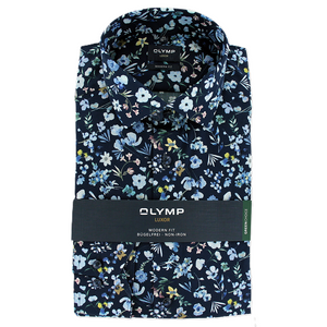 Olymp Luxor Modern Fit  Shirt Navy