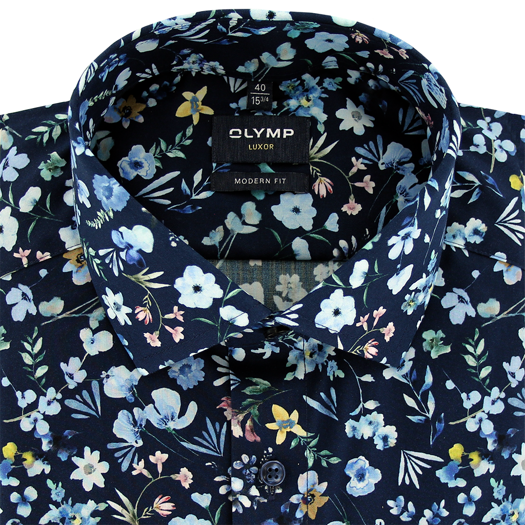 Olymp Luxor Modern Fit  Shirt Navy