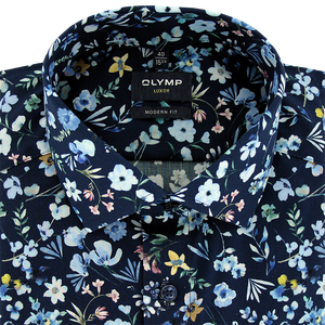 Olymp Luxor Modern Fit  Shirt Navy