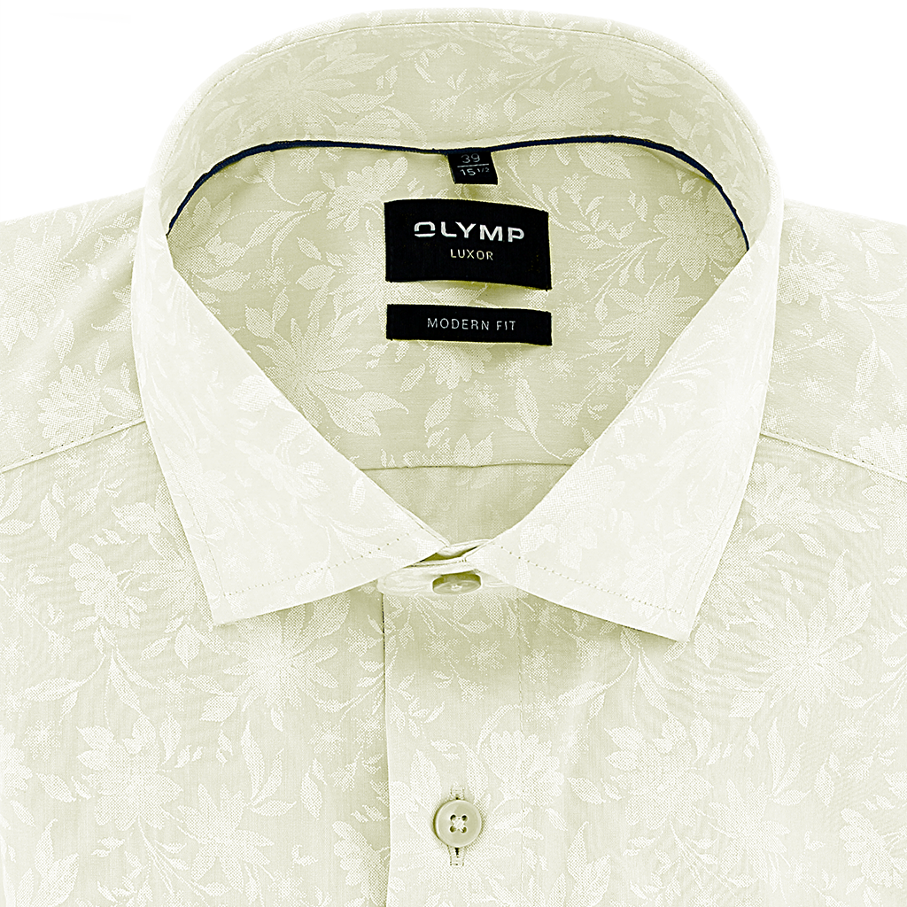 Olymp Luxor Modern Fit Celebration Shirt Cream