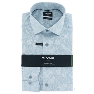 Olymp Luxor Modern Fit Celebration Shirt Sky