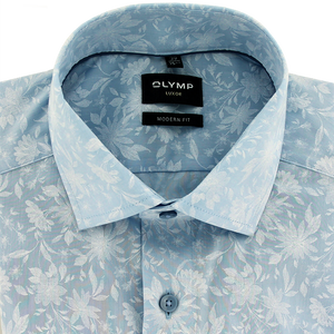 Olymp Luxor Modern Fit Celebration Shirt Sky