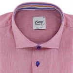 Load image into Gallery viewer, Oscar of Sweden Regular Fit Linen Cotton Shirt Pink
