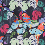 Load image into Gallery viewer, Oscar of Sweden Parrot Printed Short Sleeve Shirt Blue
