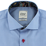 Load image into Gallery viewer, Oscar of Sweden Slim Fit Twill Shirt Blue
