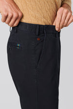 Load image into Gallery viewer, Navy Cotton Stretch Chino
