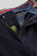 Load image into Gallery viewer, Navy Cotton Stretch Chino

